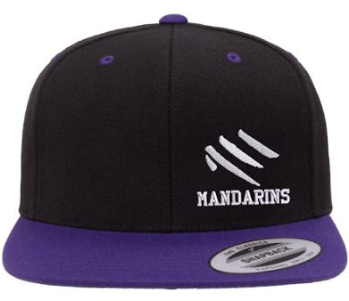 Cap - Mandarins Black Flat Bill - Corps