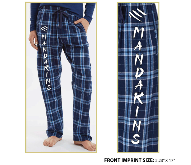 Pajama Pants - Navy Plaid Flannel - Corps