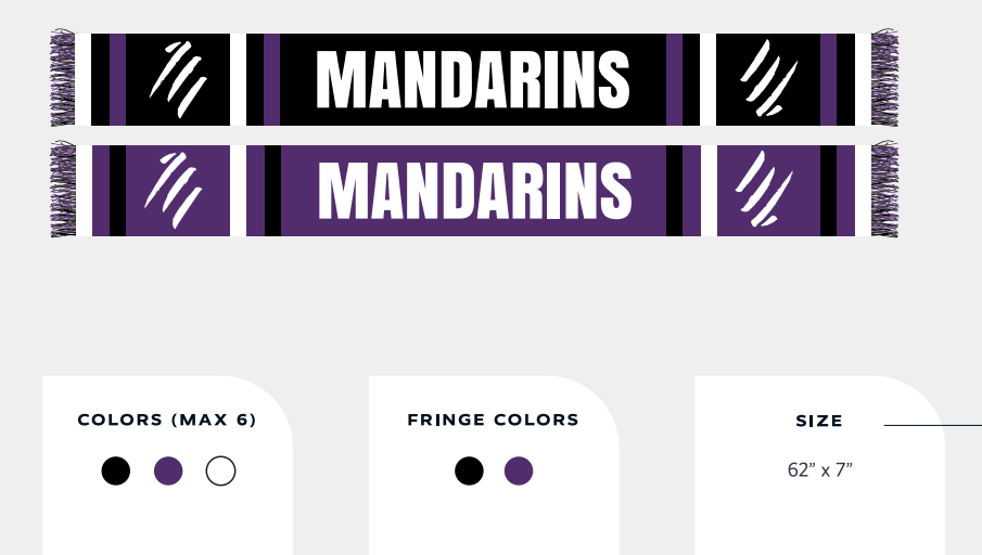 Black/Purple Scarf - Corps