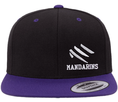 Cap - Mandarins Black Flat Bill  - Corps