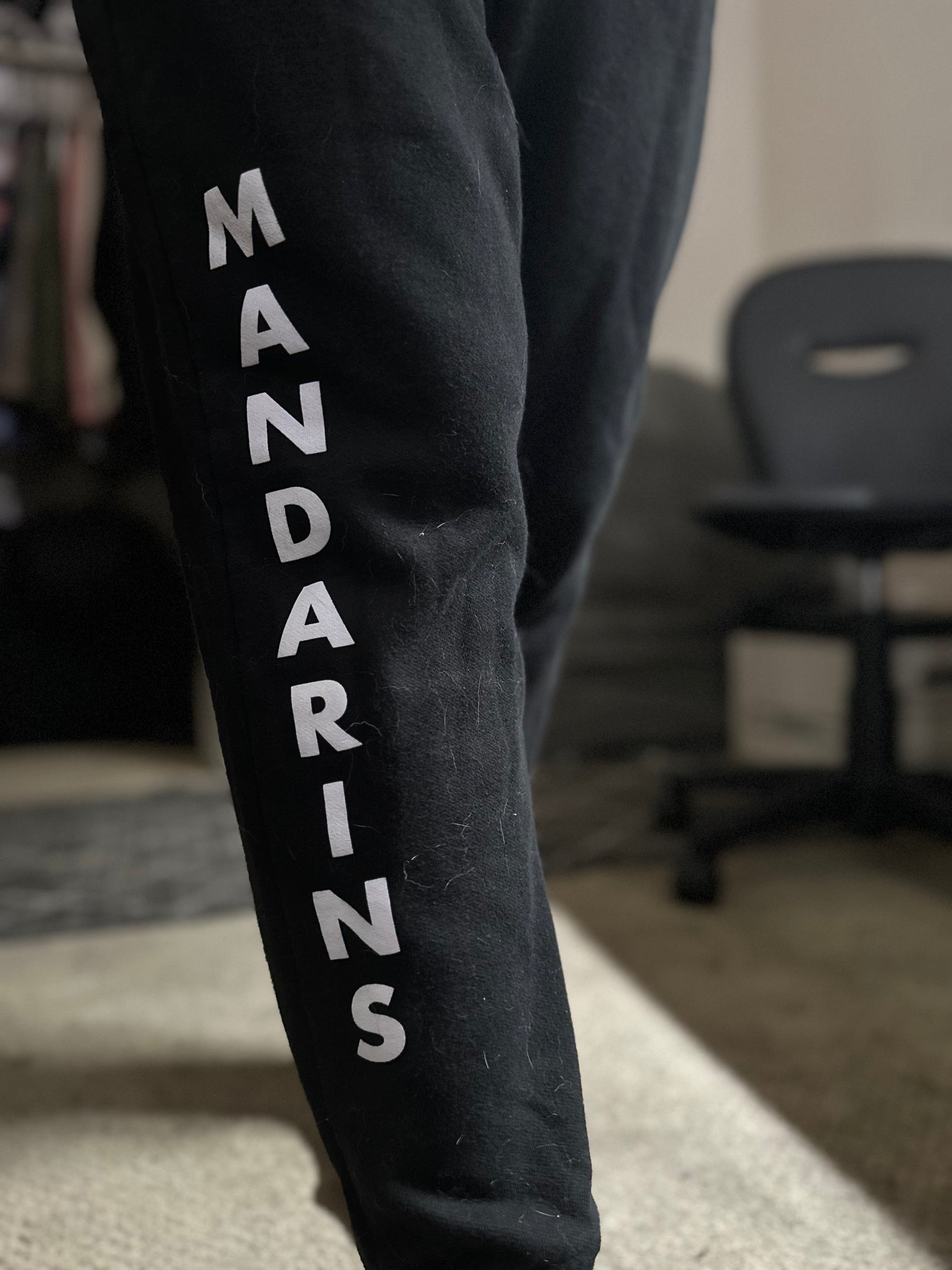 Joggers - Black with White Lettering